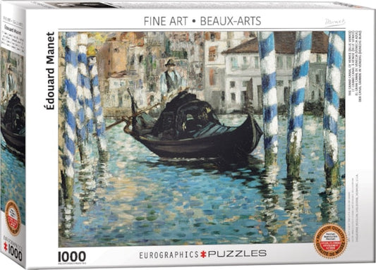 Eurographics The Grand Canal of Venice (Blue Venice) by Edouard Manet 1000-Piece Puzzle