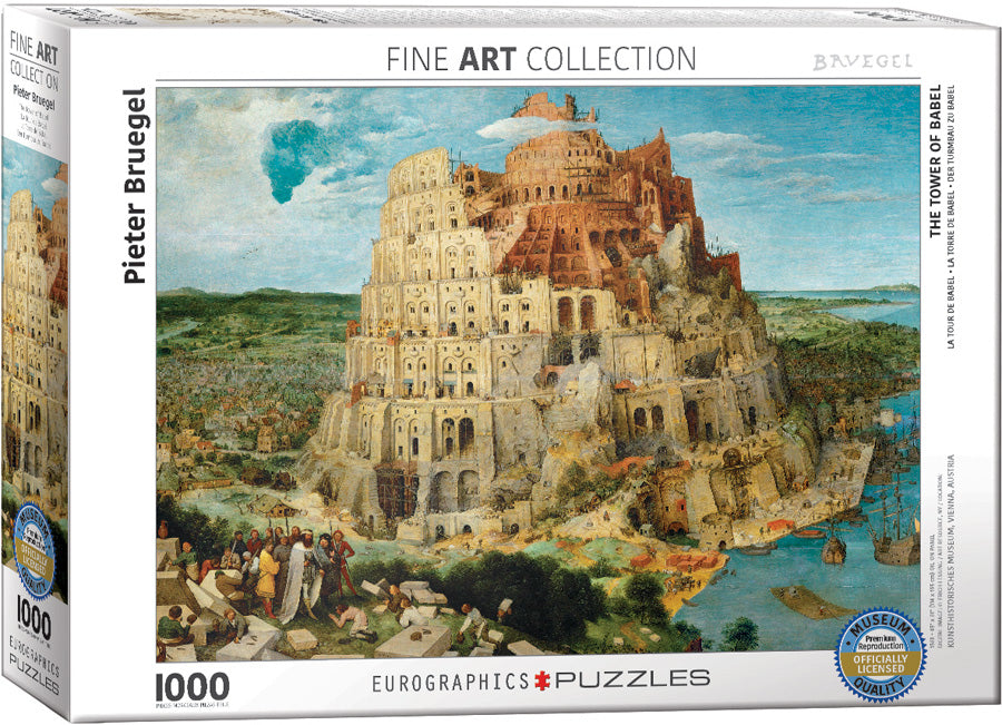 Eurographics The Tower of Babel by Pieter Bruegel 1000-Piece Puzzle