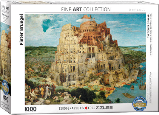 Eurographics The Tower of Babel by Pieter Bruegel 1000-Piece Puzzle