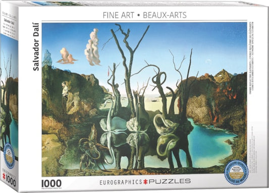 Eurographics Swans Reflecting Elephants by Salvador Dalí 1000-Piece Puzzle