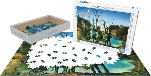 Eurographics Swans Reflecting Elephants by Salvador Dalí 1000-Piece Puzzle