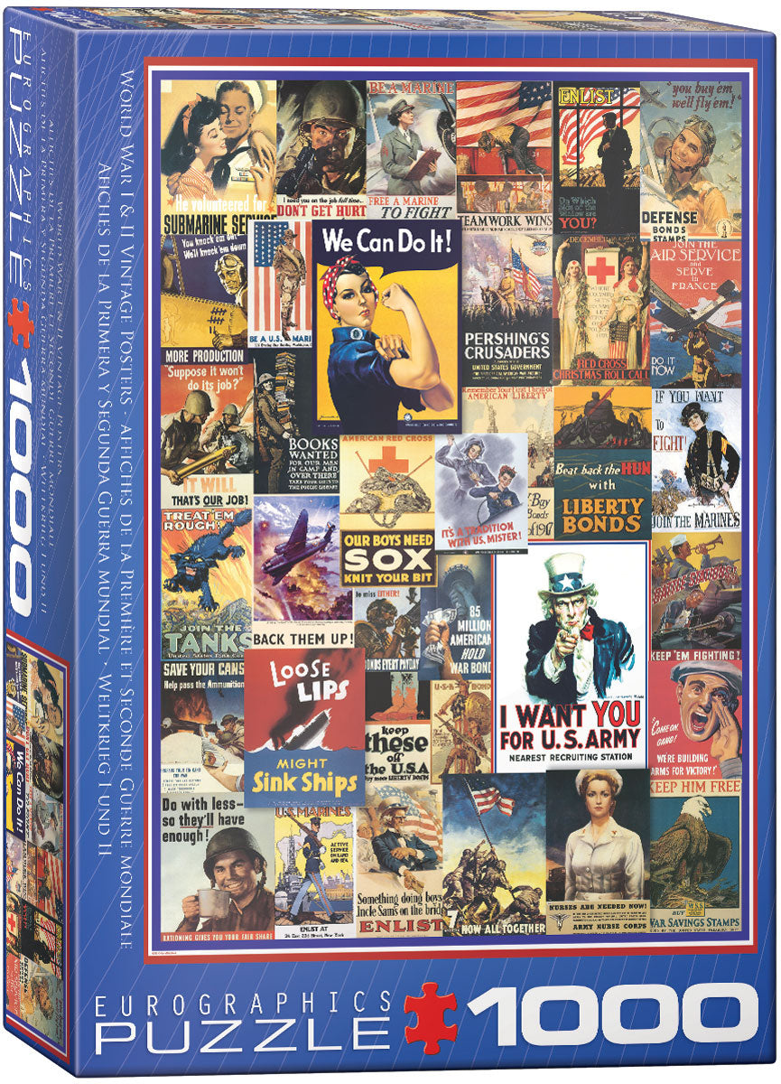 EuroGraphics World War I & II Vintage Posters 1000-Piece Puzzle