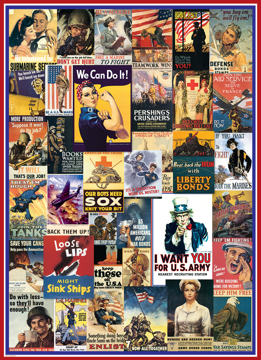 EuroGraphics World War I & II Vintage Posters 1000-Piece Puzzle