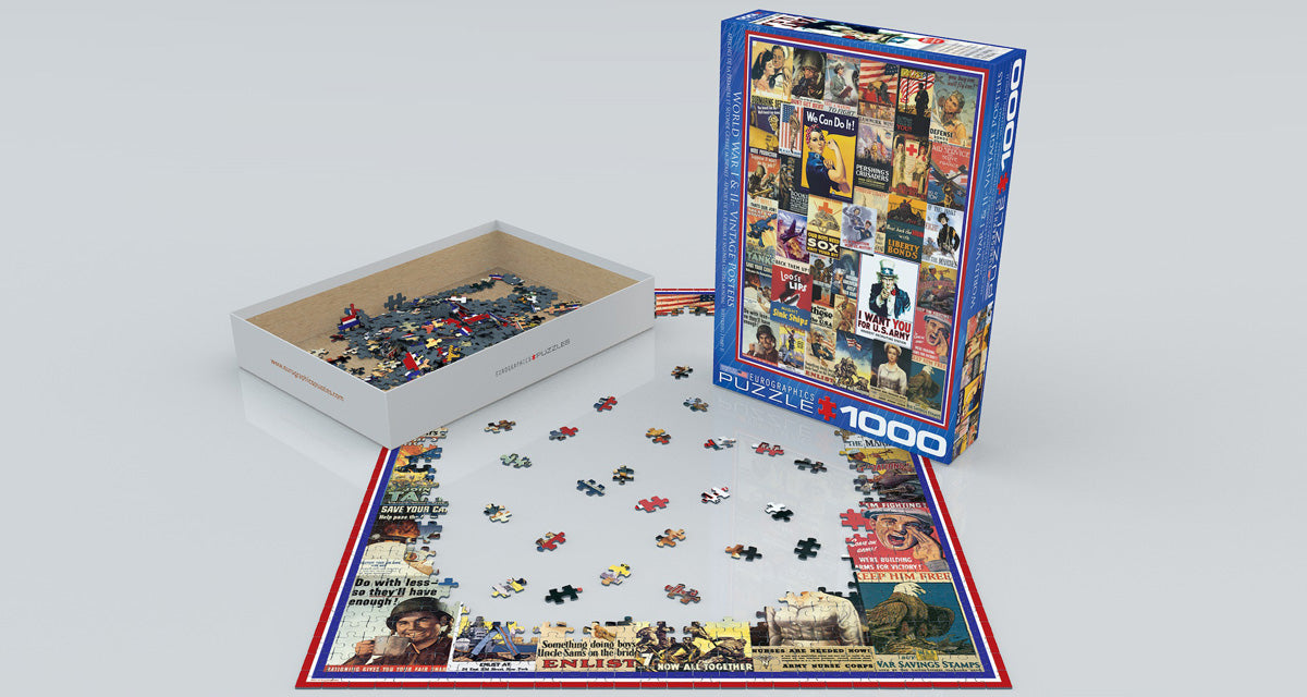 EuroGraphics World War I & II Vintage Posters 1000-Piece Puzzle