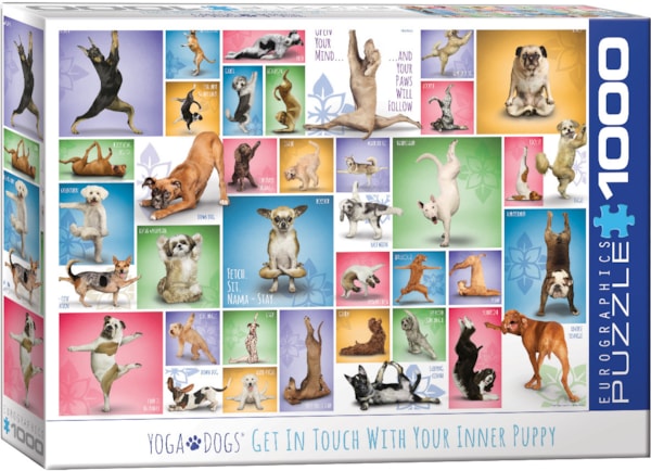 EuroGraphics Yoga Dogs 1000-Piece Puzzle