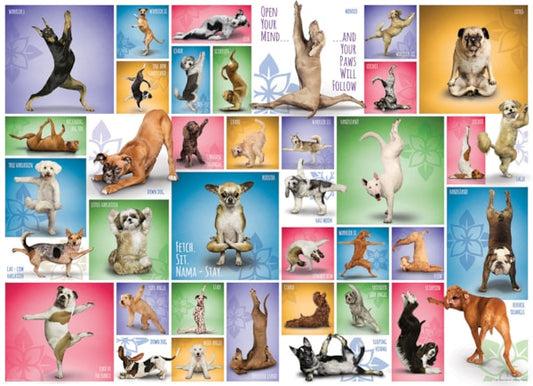 EuroGraphics Yoga Dogs 1000-Piece Puzzle