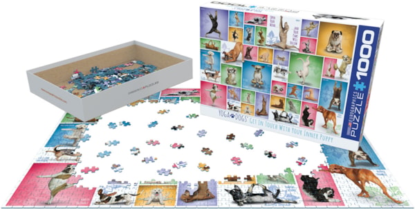 EuroGraphics Yoga Dogs 1000-Piece Puzzle