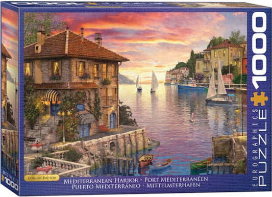 Eurographics Mediterranean Harbor 1000-Piece Puzzle
