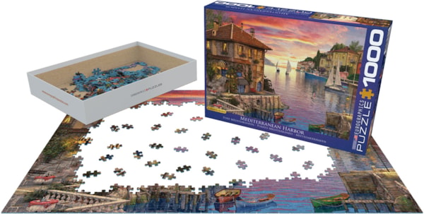 Eurographics Mediterranean Harbor 1000-Piece Puzzle