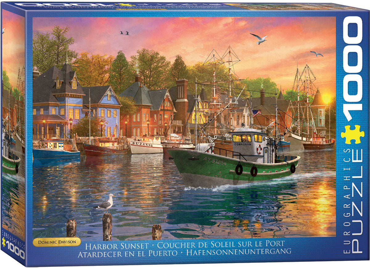 Eurographics Harbor Sunset 1000-Piece Puzzle