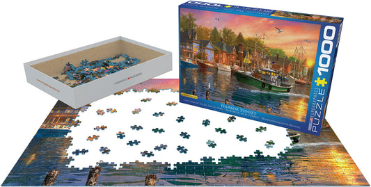 Eurographics Harbor Sunset 1000-Piece Puzzle