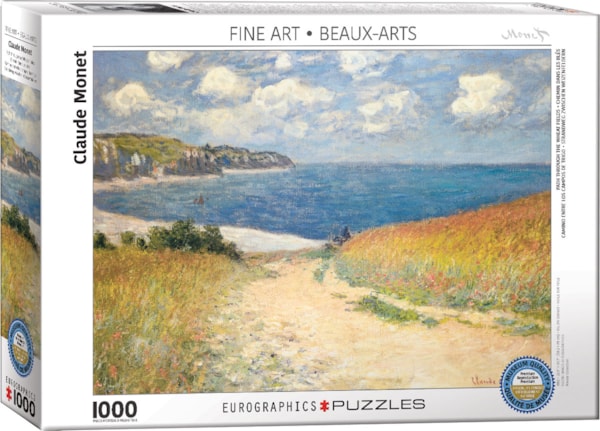 Eurographics Path through the Wheat Fields by Claude Monet 1000-Piece Puzzle