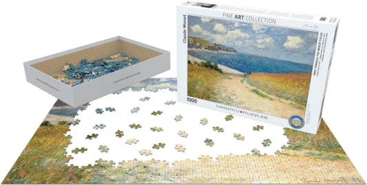 Eurographics Path through the Wheat Fields by Claude Monet 1000-Piece Puzzle