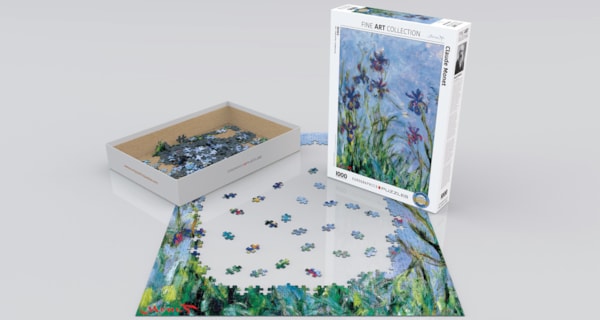 Eurographics Irises (Detail) by Claude Monet 1000-Piece Puzzle
