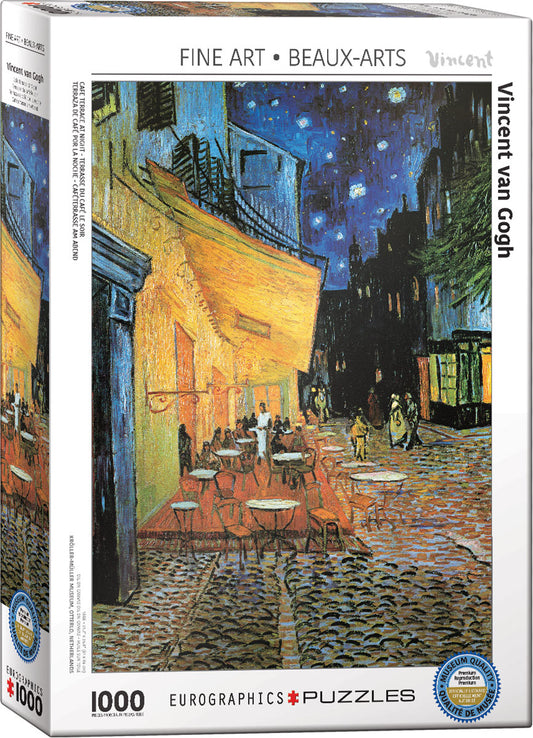 Eurographics Café Terrace at Night by Vincent van Gogh 1000-Piece Puzzle