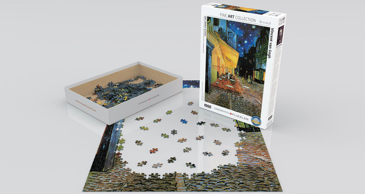 Eurographics Café Terrace at Night by Vincent van Gogh 1000-Piece Puzzle