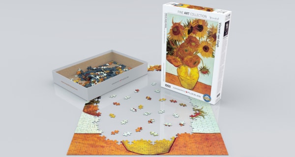 Eurographics Twelve Sunflowers by Vincent van Gogh 1000-Piece Puzzle