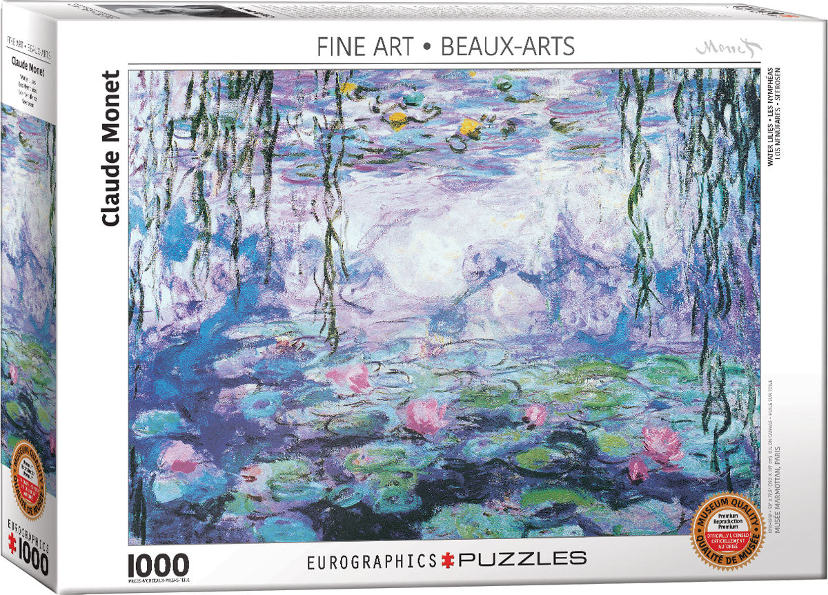 Eurographics Water lilies by Claude Monet 1000-Piece Puzzle