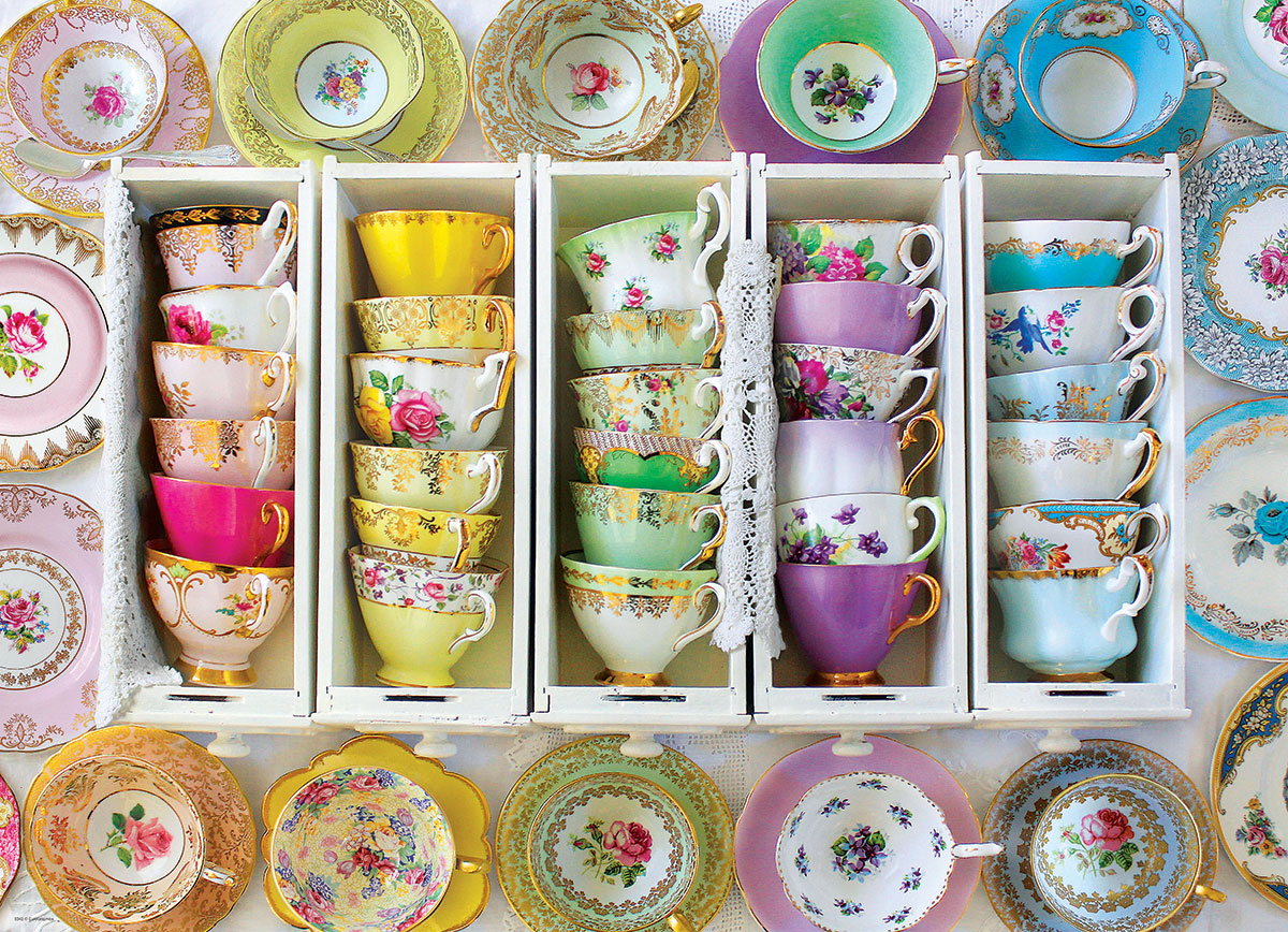Eurographics Colorful Tea Cups 1000-Piece Puzzle