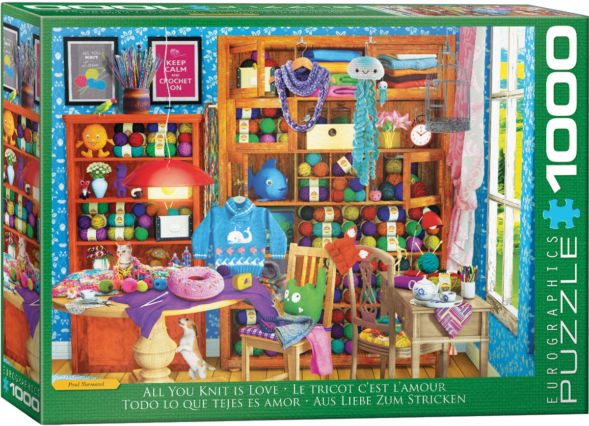 Eurographics All you Knit is Love 1000-Piece Puzzle
