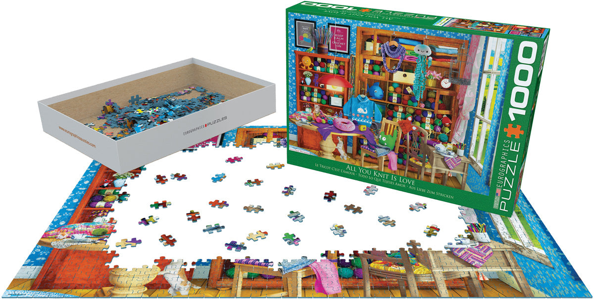 Eurographics All you Knit is Love 1000-Piece Puzzle