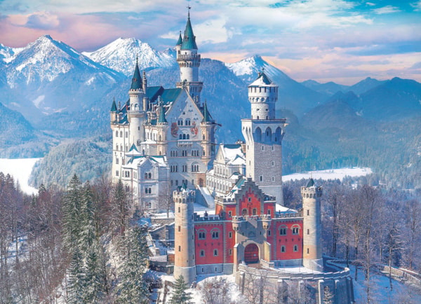 EUROGRAPHICS, Neuschwanstein Castle in Winter 1000-Piece Puzzle