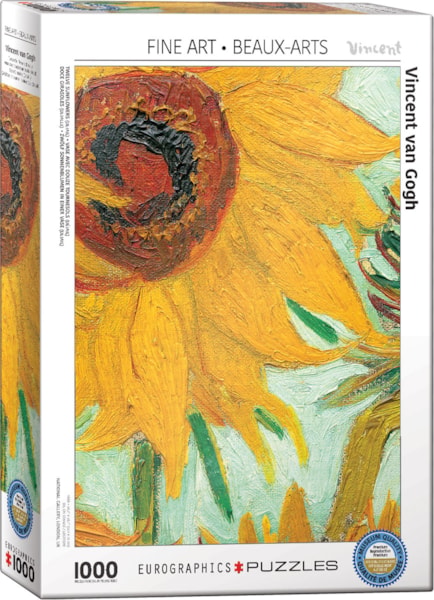 Eurographics Twelve Sunflowers ( Detail) by Vincent van Gogh 1000-Piece Puzzle