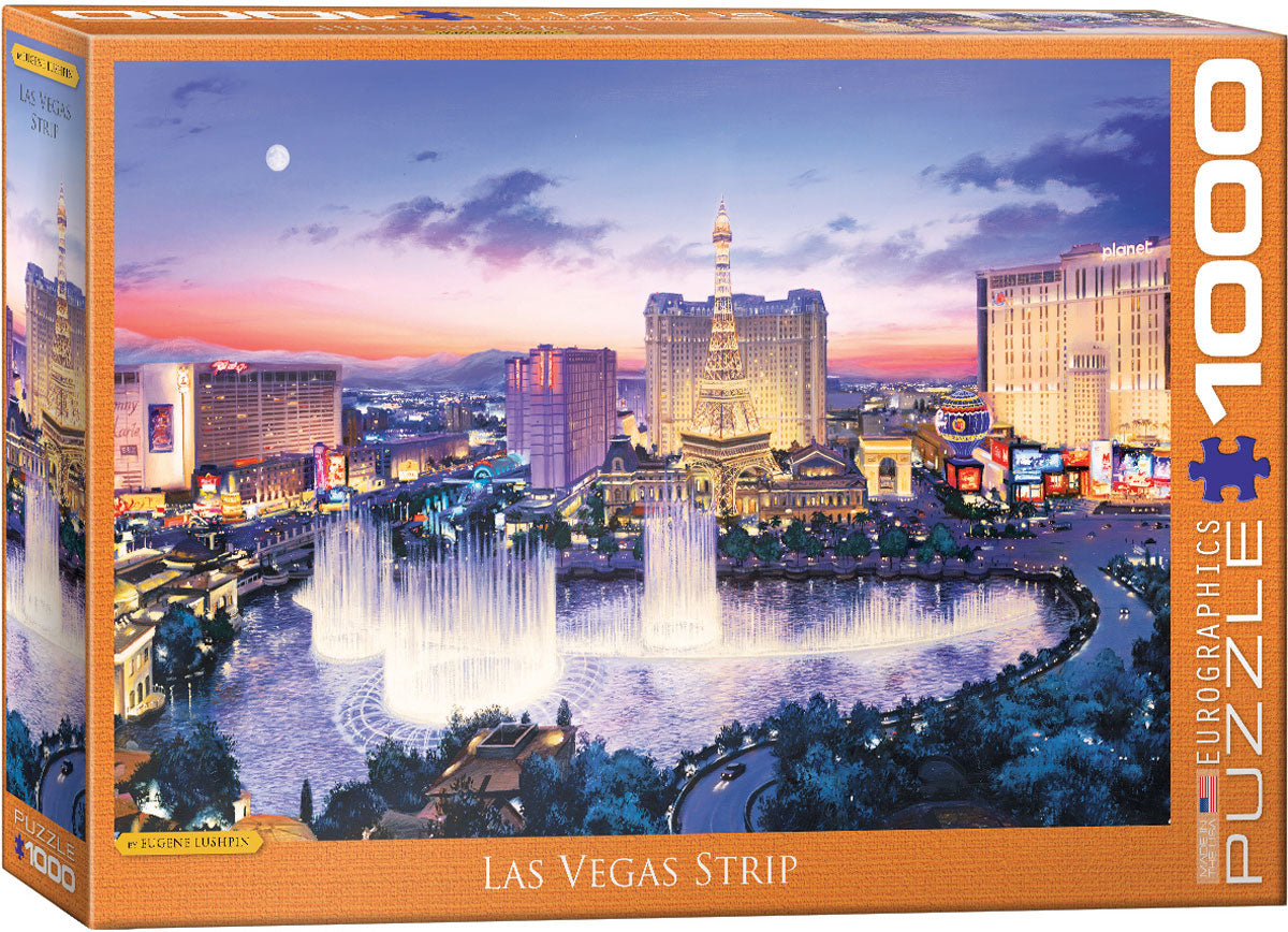Eurographics Las Vegas Strip by Eugene Lushpin 1000-Piece Puzzle