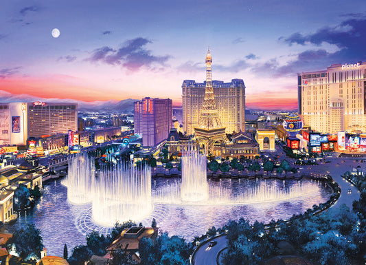 Eurographics Las Vegas Strip by Eugene Lushpin 1000-Piece Puzzle