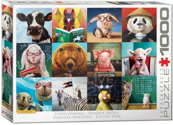 EUROGRAPHICS, Funny Animals 1000-Piece Puzzle
