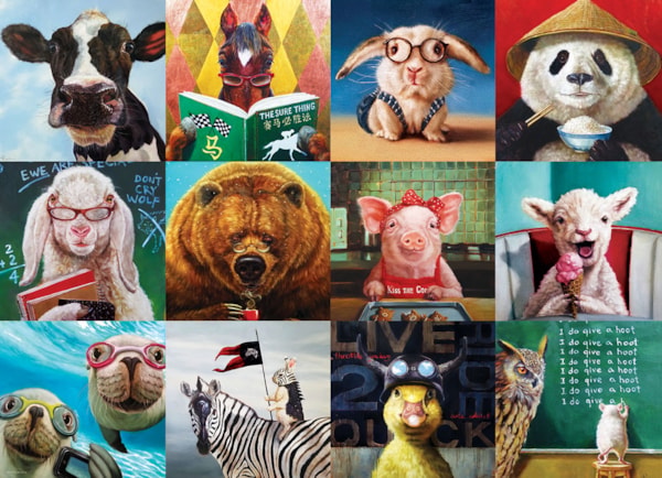 EUROGRAPHICS, Funny Animals 1000-Piece Puzzle