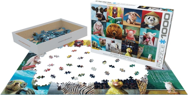 EUROGRAPHICS, Funny Animals 1000-Piece Puzzle