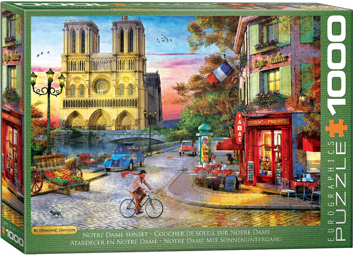 Eurographics Notre Dame Sunset 1000 piece Puzzle