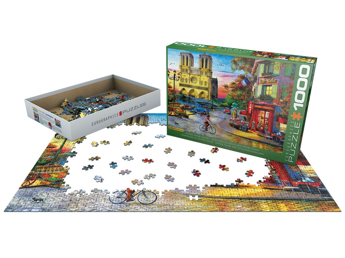 Eurographics Notre Dame Sunset 1000 piece Puzzle