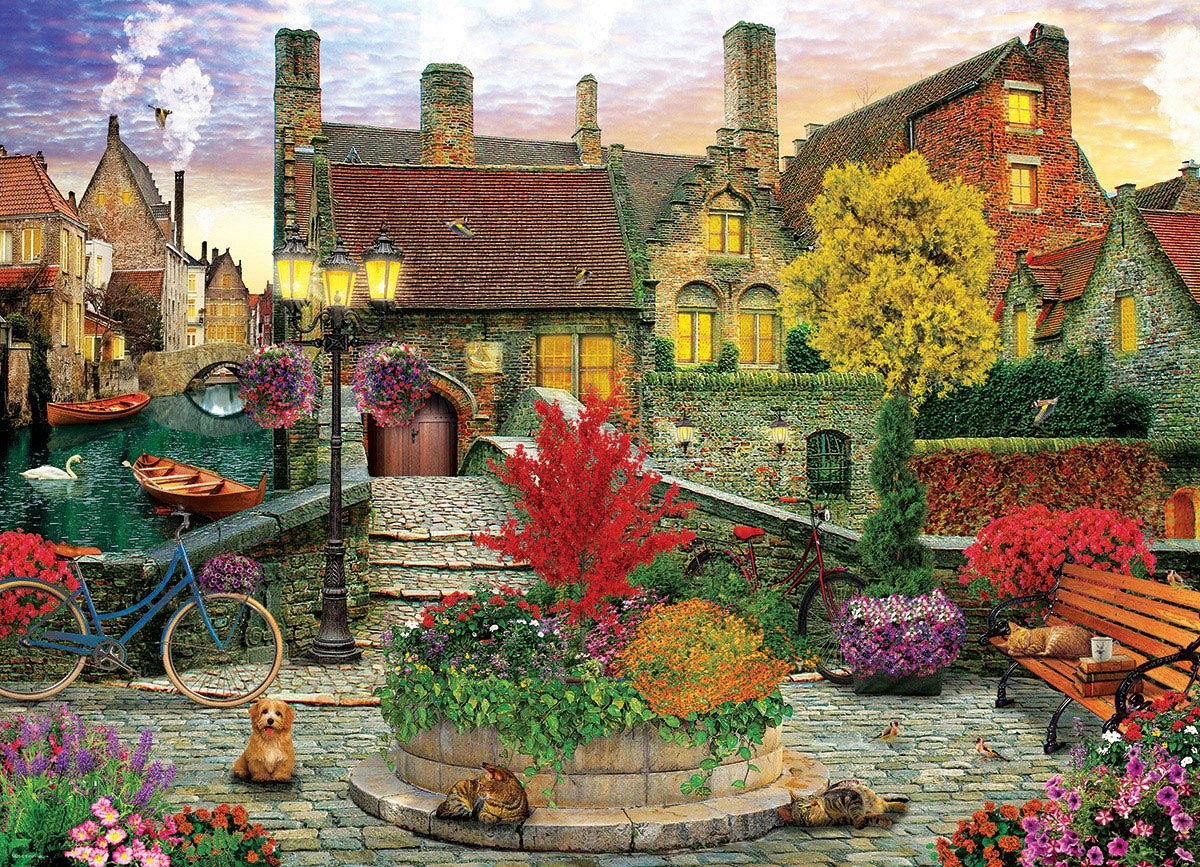 Eurographics Old Town Living 1000-Piece Puzzle