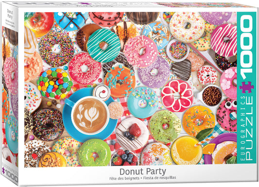 Eurographics Donut Party 1000-Piece Puzzle.