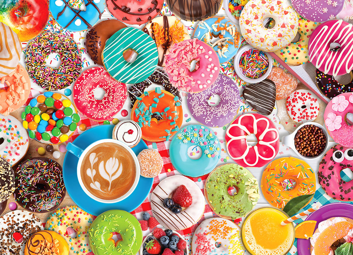 Eurographics Donut Party 1000-Piece Puzzle.