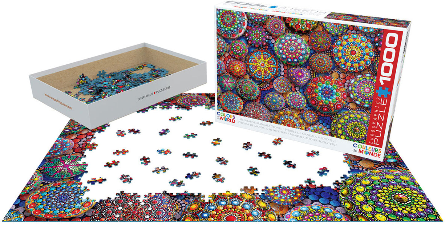 Eurographics Meditative Mandala Stones 1000-Piece Puzzle