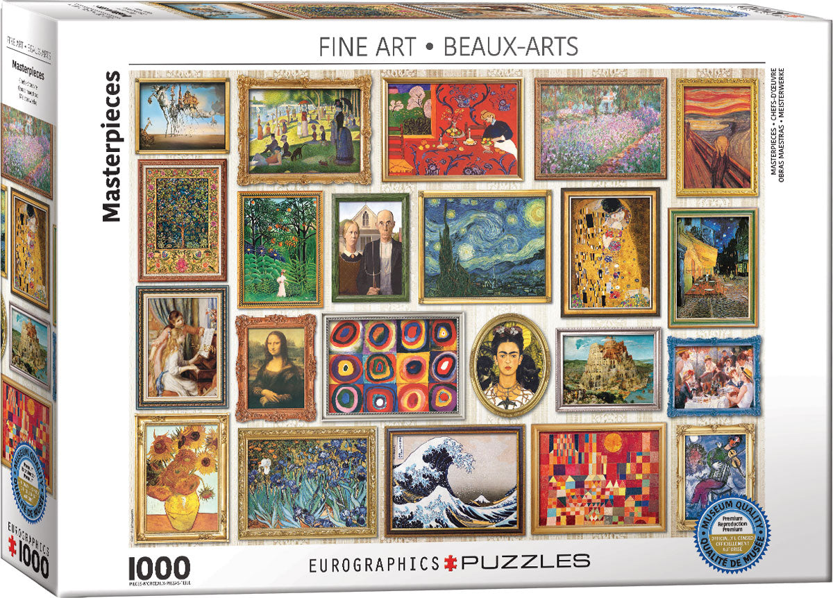 Eurographics Masterpieces Fine Arts 1000-piece Puzzle