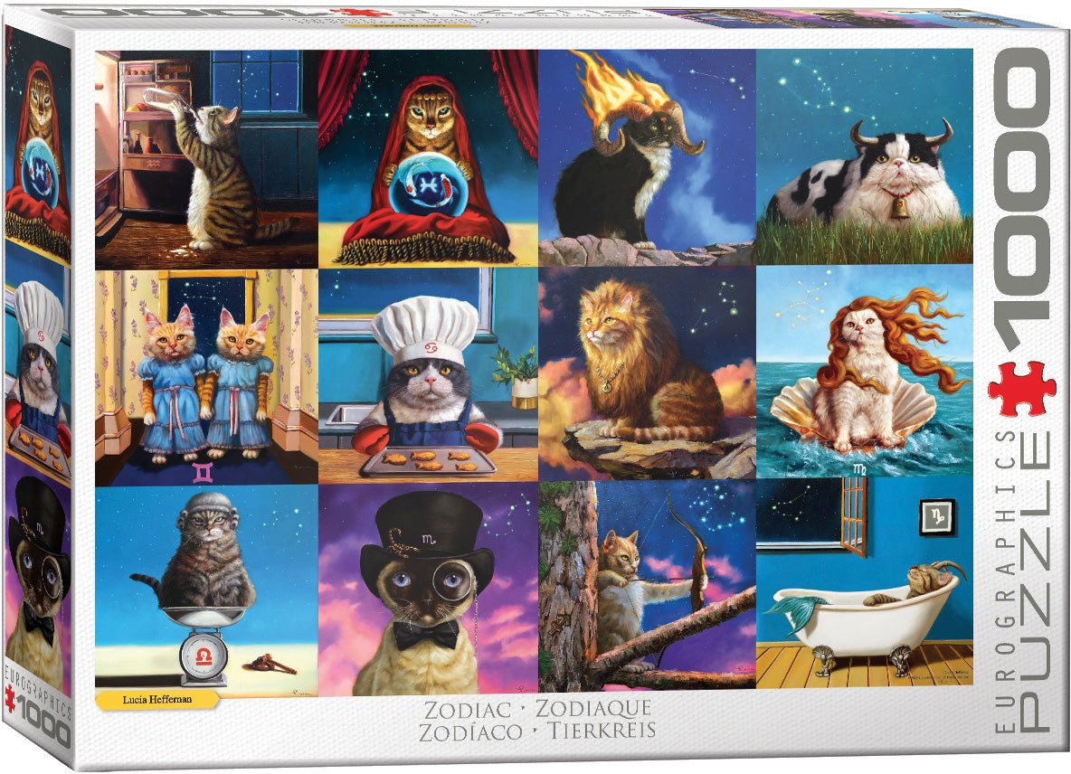 Eurographics Zodiac Cats 1000-piece Puzzle