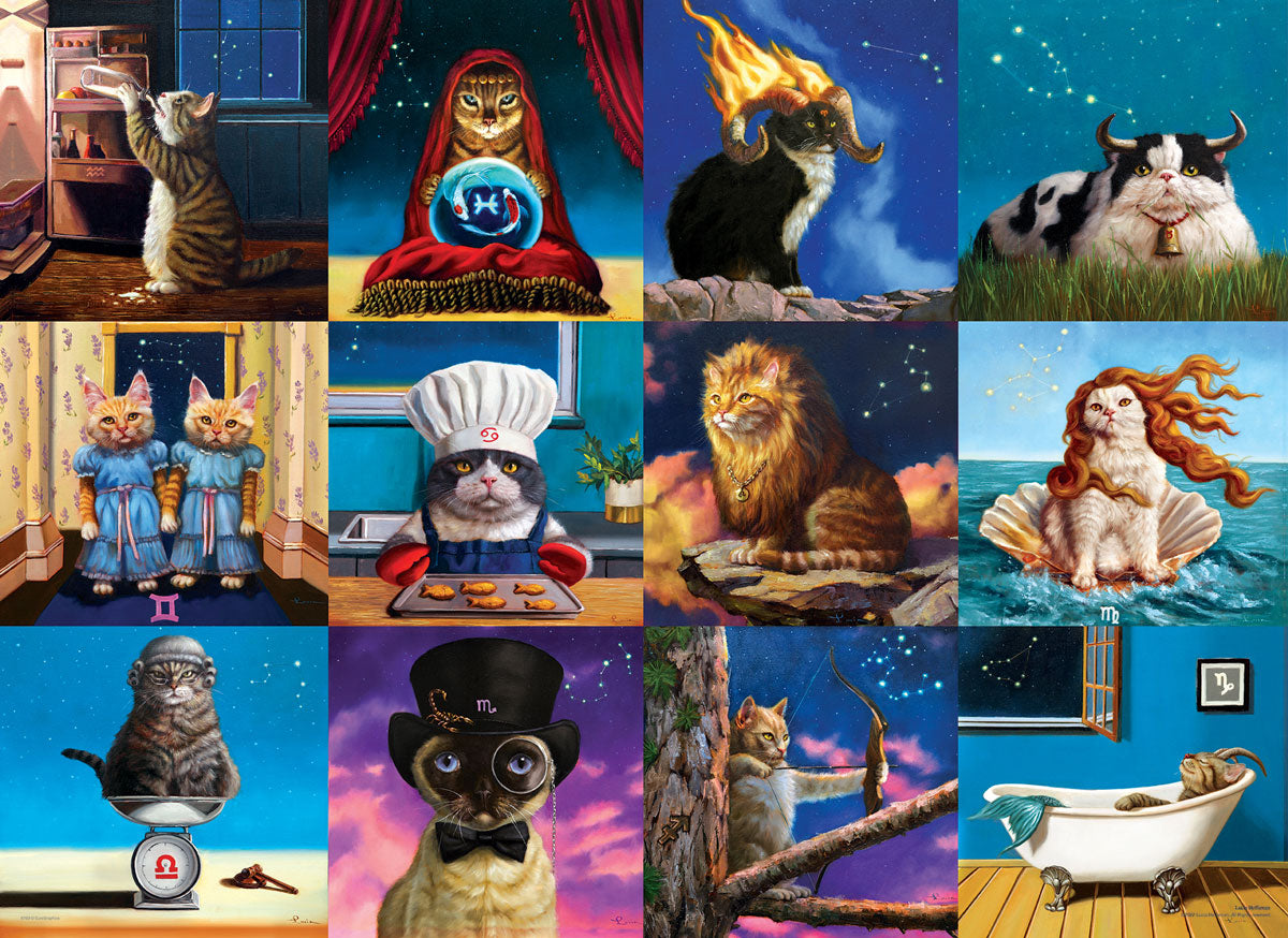 Eurographics Zodiac Cats 1000-piece Puzzle