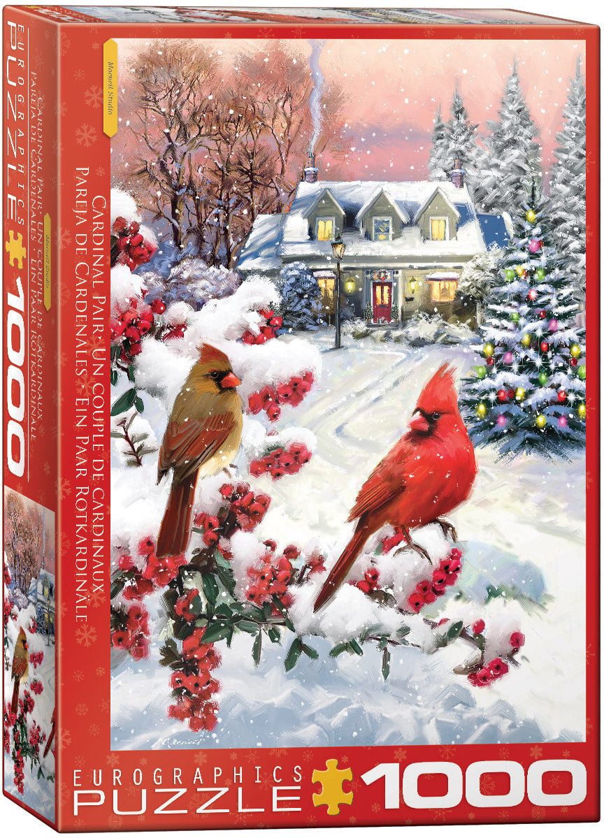 Eurographics Cardinal Pair 1000 piece Puzzle.
