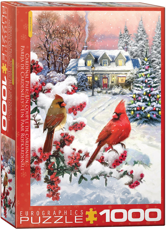 Eurographics Cardinal Pair 1000 piece Puzzle.