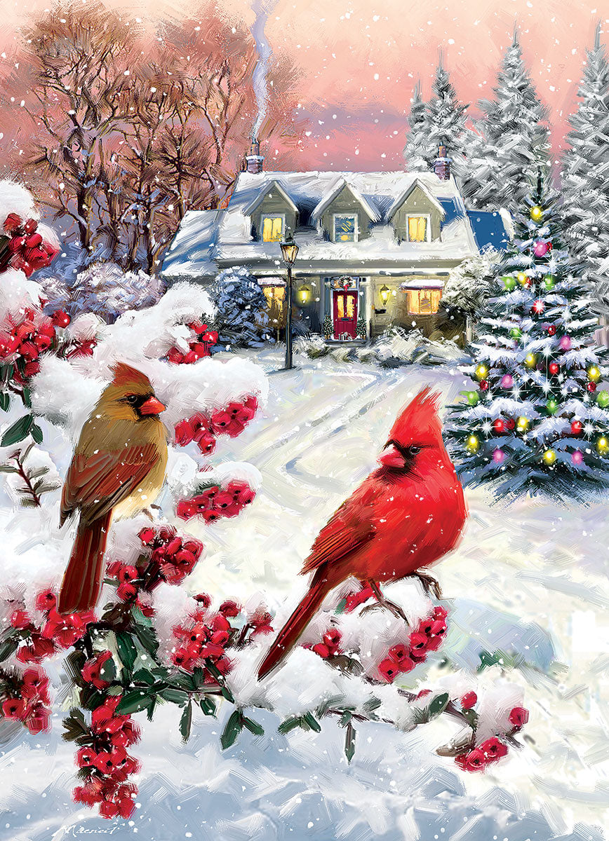 Eurographics Cardinal Pair 1000 piece Puzzle.
