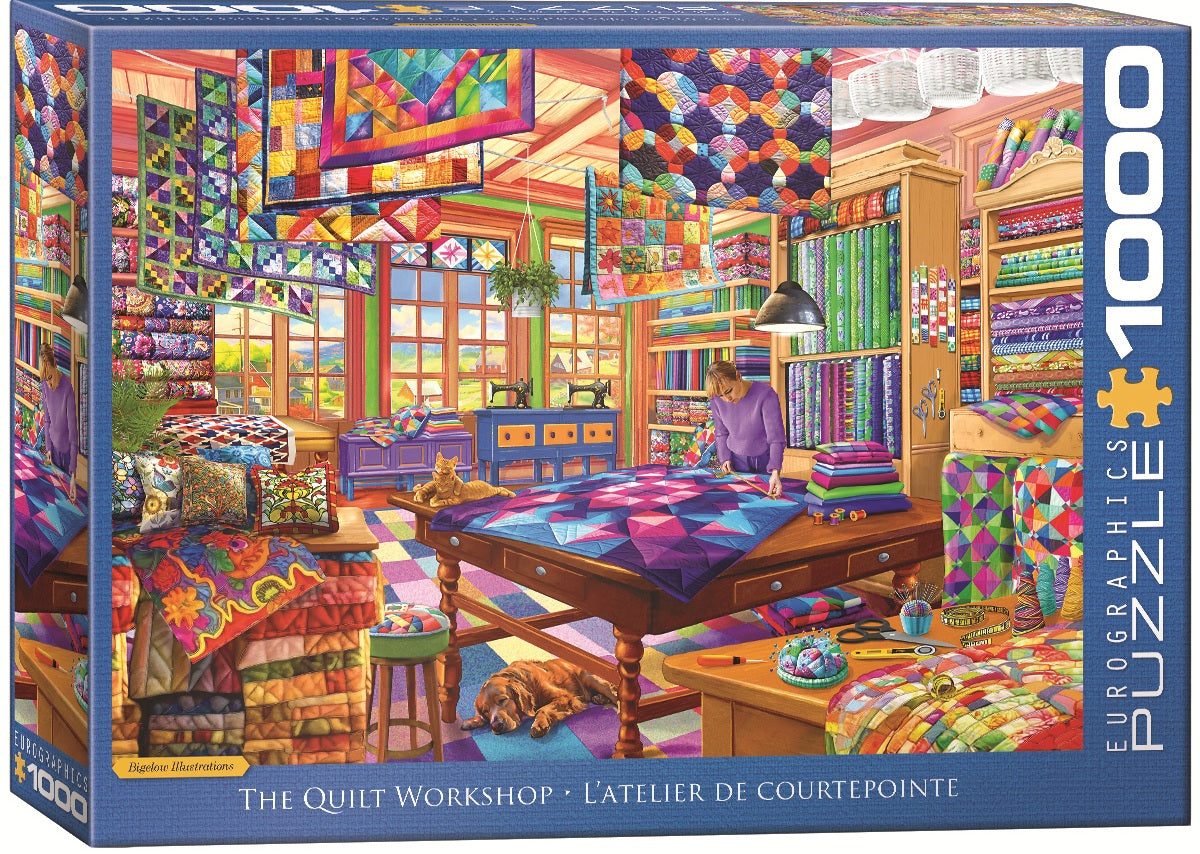 Eurographics The Quilt Workshop 1000 piece Puzzle.
