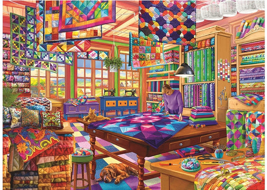 Eurographics The Quilt Workshop 1000 piece Puzzle.