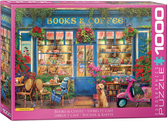 Eurographics Books & Coffee 1000-Piece Puzzle