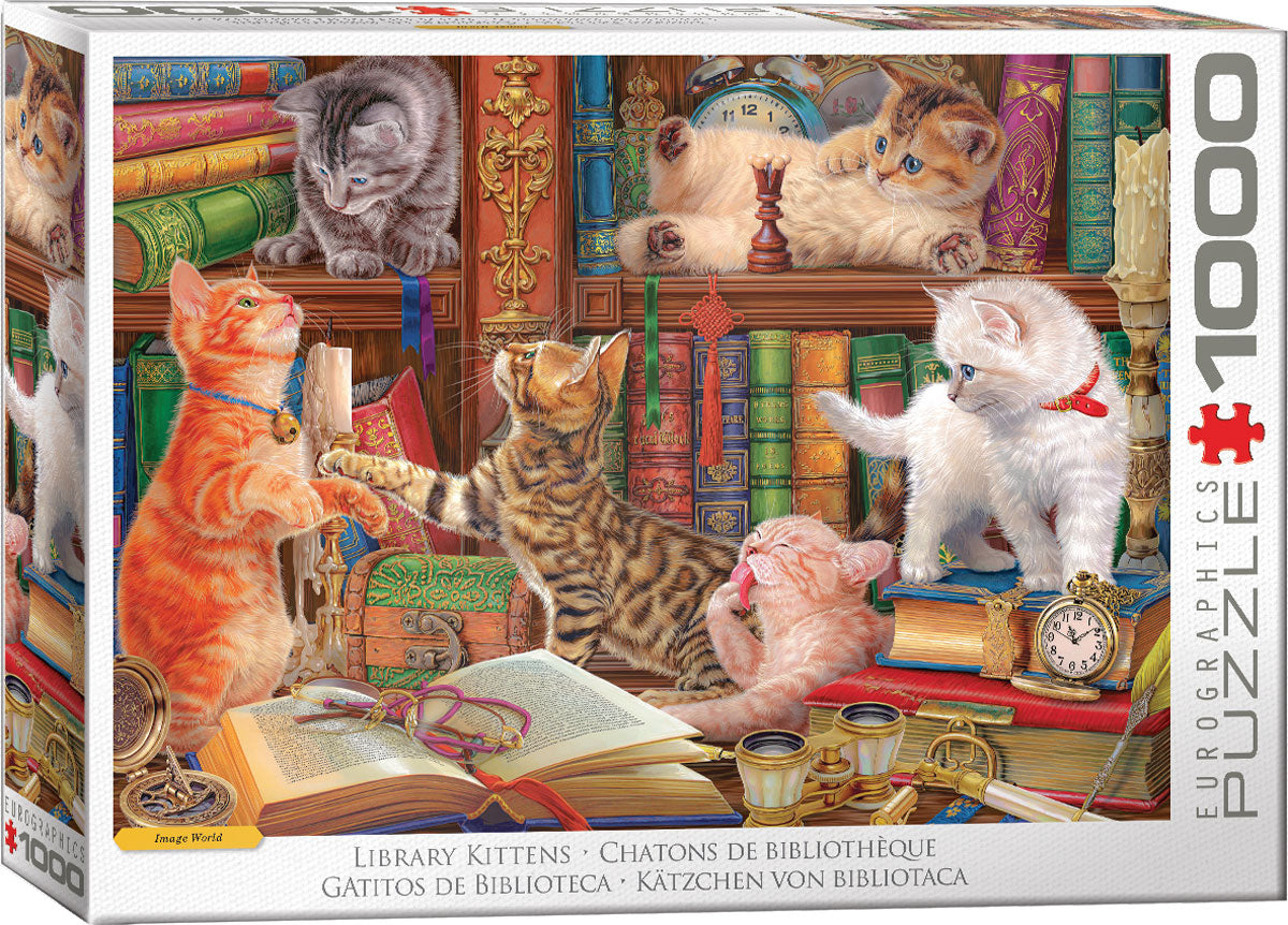 Eurographics Library Kittens 1000 piece Puzzle.