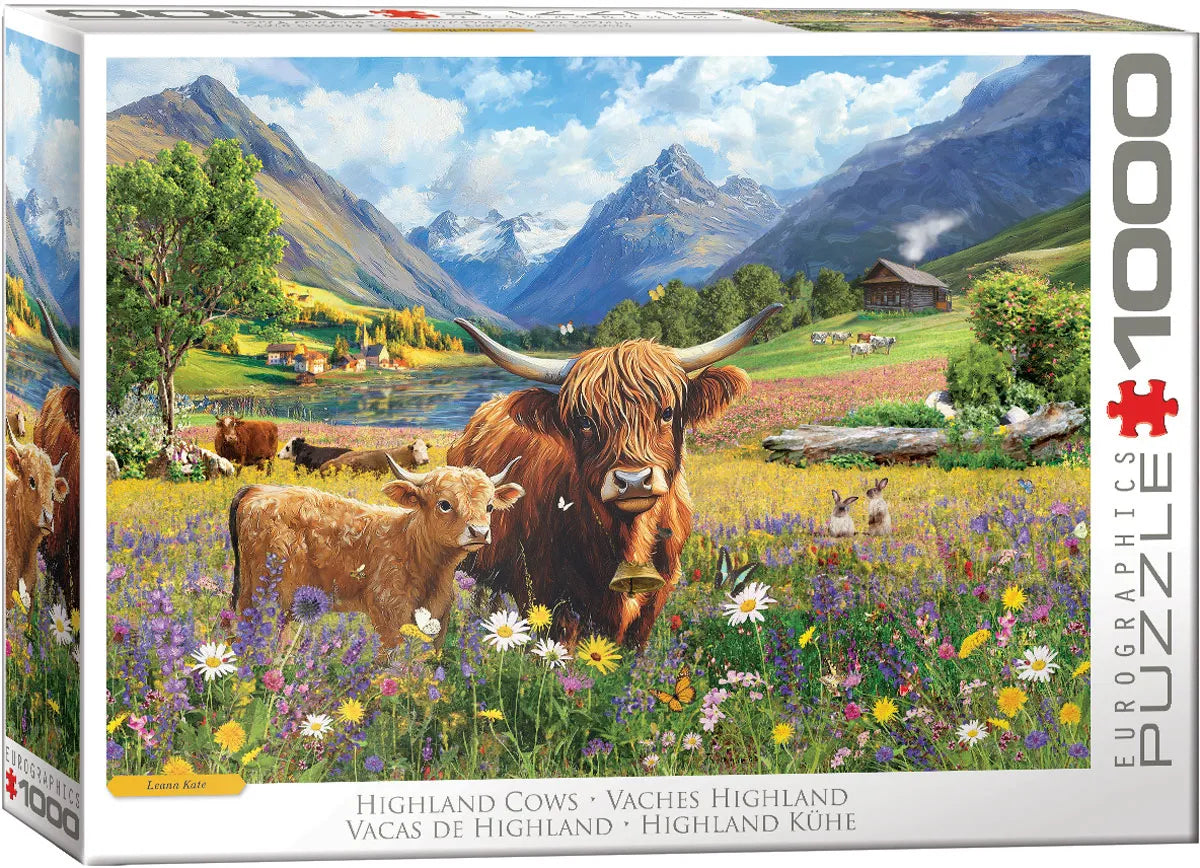 Eurographics Highland Cows 1000 piece Puzzle.