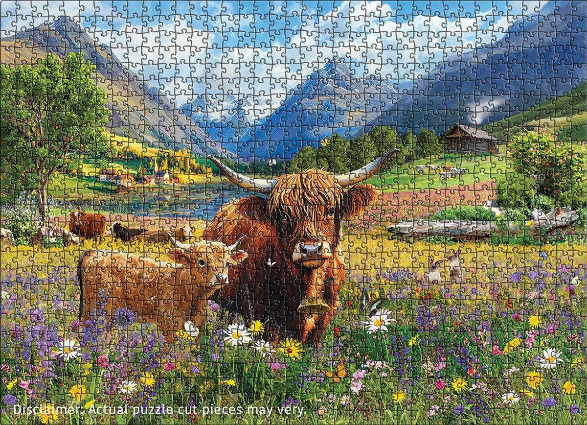 Eurographics Highland Cows 1000 piece Puzzle.